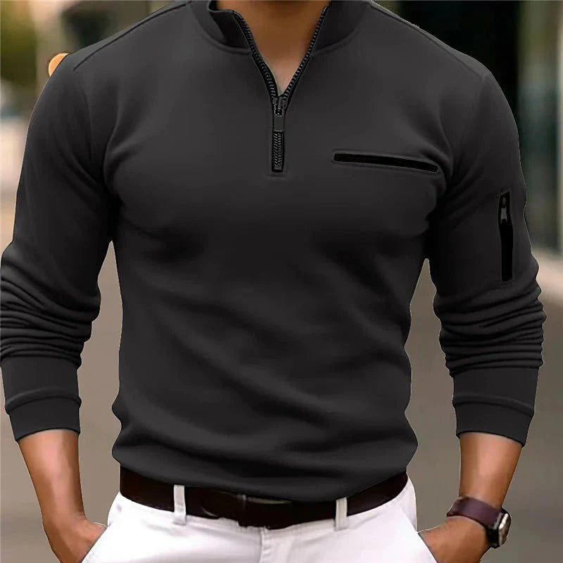 Loopla | Luxe Quarter-Zip Polo