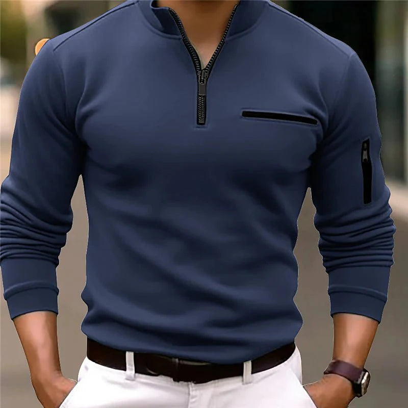 Loopla | Luxe Quarter-Zip Polo